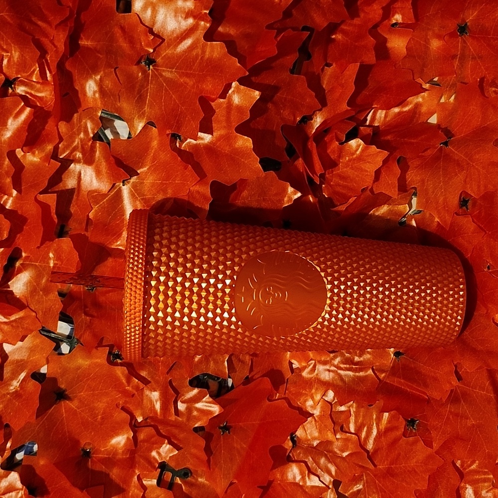Orange Starbucks Cup